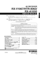 Yamaha HTR-8063 - Service Manual 